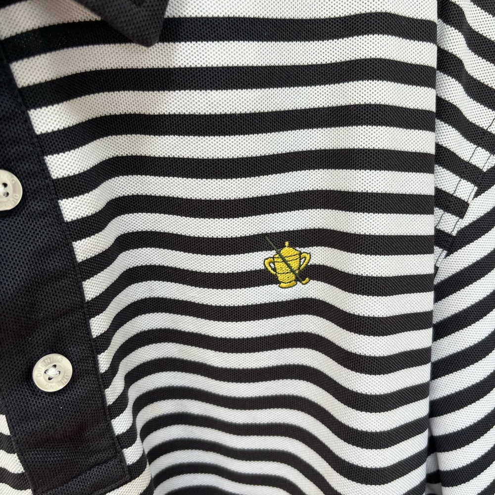 Men’s polo Dunning golf brand brand new excellent condition navy and white